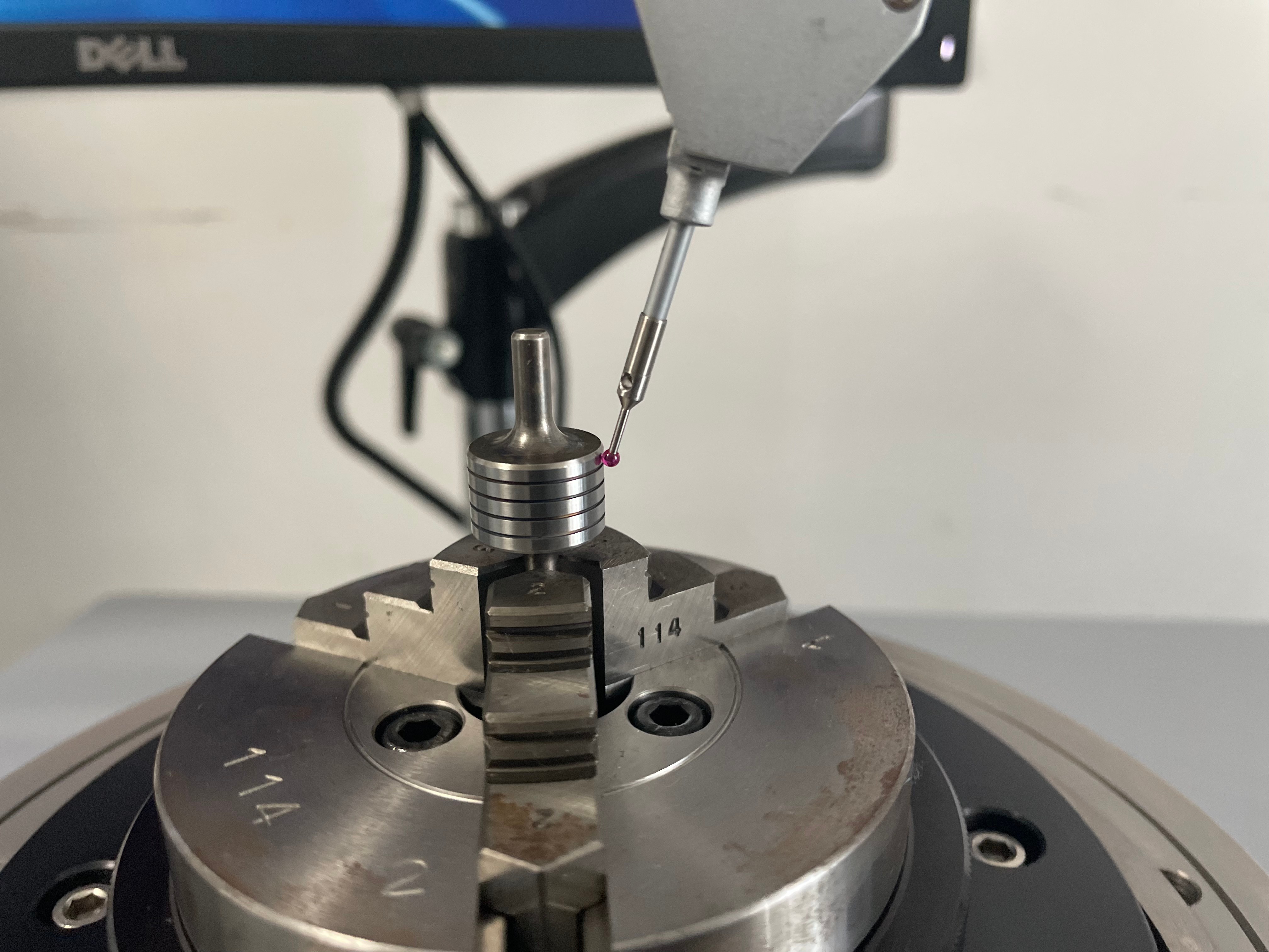 Teste do eixo do testador de redondeza